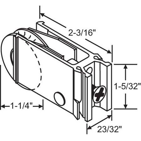 Patio Door Roller Assembly